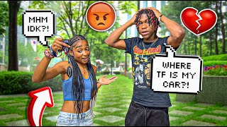 I STOLE JACKSONS CAR 😱🚗 PRANK THINGS TOOK A TURN👀 [upl. by Anetta]