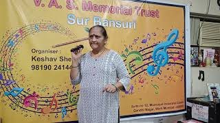 AAIYE MEHERBAAN  SARITA KESARKAR20112024YUJSTUDIO WORLISUR BANSURI FREE GEETMALA [upl. by Rennane]