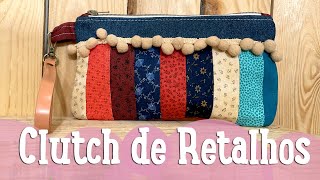 Clutch de Retalhos  Costura Comigo [upl. by Miltie722]