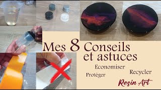 8 Conseils et astuces en ResinArt pour protéger recycler économiser [upl. by Aramot]