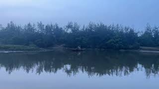 Tranquil Fisherman on a Misty River [upl. by Imnubulo]