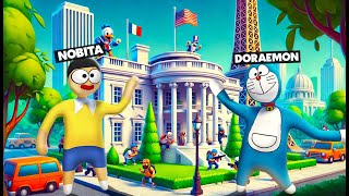 DORAEMON And NOBITA Did HIDE AND SEEK Inside White House In HFF [upl. by Dammahom]