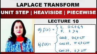 Laplace Transform 10 – Unit Step Functions  Heaviside Functions  Piecewise Functions with Examples [upl. by Feigin]