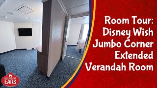 Disney Wish  Deluxe Oceanview Stateroom with Verandah Tour  Corner Aft Category 4E  Room 6696 [upl. by Schaper157]