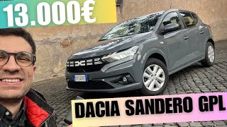 Auto nuova a 13000€ Dacia Sandero Streetway 2024 è anche a GPL  Prova su strada [upl. by Kohcztiy]