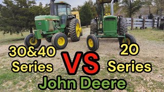 20 series  VS  30 amp 40 series John Deere tractors [upl. by Nuahsyt165]