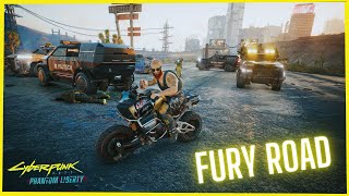 Militech Fury Road Fight on Scorpions Apollo  Cyberpunk 2077 Phantom Liberty [upl. by Faus]