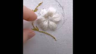 Wool Flower ll Hand Embroidery Design [upl. by Giah]