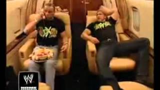 WWE  DX On Mr McMahons Private Jet Funny HD [upl. by Candice]