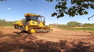 Dozer Work Site Prep For Small Dam JohnDeere750L [upl. by Sanjiv159]