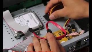 ZOSI Security System  How to install a 25inch hard drive in ZOSI DVR [upl. by Galang]