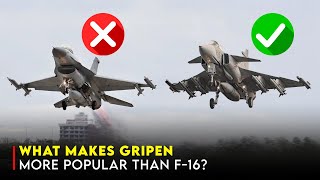 JAS 39 Gripen vs F16 Can It Overtake the F16s Global Dominance [upl. by Maggy811]