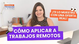 Cómo buscar y aplicar a trabajos remotos ¡en minutos ⏰💻 [upl. by Llig154]