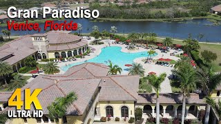 Arial view of the Gran Paradiso Community located in Venice Florida [upl. by Littman621]