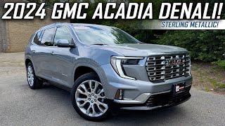 New 2024 GMC Acadia Denali  Sterling Metallic Paint [upl. by Lamee]