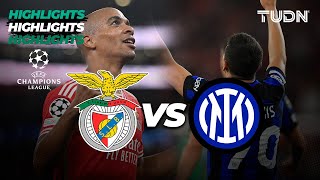 Benfica 33 Inter de Milán  HIGHLIGHTS  UEFA Champions League 2324  TUDN [upl. by Burrton]