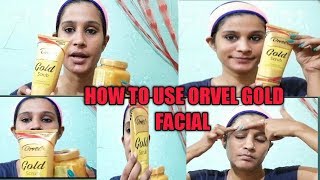 Orvel  gold facial scrub amp massage जेल  how to use  AnkitaBeauty [upl. by Dubois]