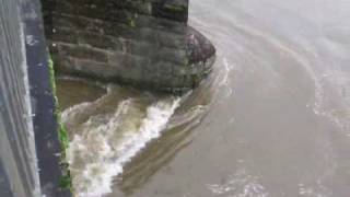 Workington Floods  Navvy Bridge Collapses [upl. by Eyak]