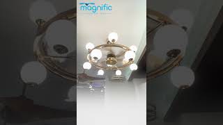 Luster  22″ Chandelier Fan By Magnific Designer Fans [upl. by Hazaki125]