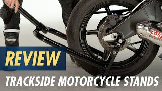 Trackside Motorcycle Stands Review at CycleGearcom [upl. by Tamis]