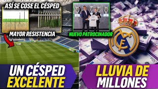 💥 ASÍ ES LA TÉCNICA PARA REFORZAR el CÉSPED del SANTIAGO BERNABÉU [upl. by Lleddaw301]