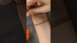 Mehndi design simple  wrist mehndi shorts mehndi youtubeshorts mehendi mehandi [upl. by Aiuqes]