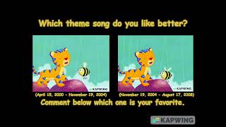 Nickelodeons Ethelbert the Tiger  Theme Song Comparison 2000  2008 [upl. by Coretta747]