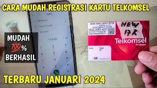 Cara Mudah Registrasi Kartu Telkomsel Terbaru 2024  Cara Aktivasi kartu Telkomsel [upl. by Merow]