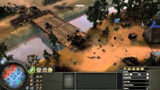 Company Of Heroes Commentary  Gameplay at Achelous River [upl. by Ylicic]