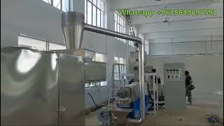 Texturized vegetable protein chunks nuggets flakes grains strips processing machine line equipment [upl. by Corbett]