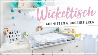 WICKELKOMMODE ausmisten – Organisation amp Aufbewahrung im Wickeltisch nurwasichmag [upl. by Oirifrop200]