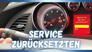 Service zurücksetzen Opel Astra J Öl Service [upl. by Allerus]