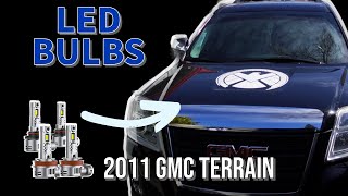 A Very Complete 20102017 GMC Terrain Headlight Replacement DIY For LED Bulbs [upl. by Huoh]