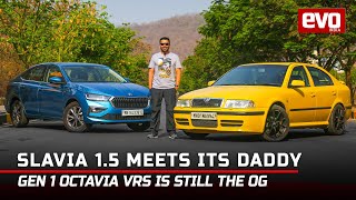 Skoda Slavia 15 vs Octavia vRS Gen 1  RS for the masses  Comparison review  2022  evo India [upl. by Manard]