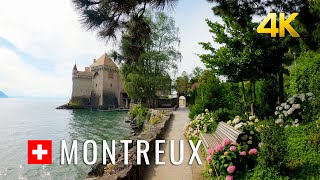 Montreux an authentic little piece of paradise  Switzerland 🇨🇭 4K [upl. by Aifoz]