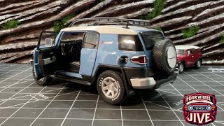 NEW FJ Cruiser Review 124 Scale Cavalry Blue X treme Edition Unbranded Toyota pullback 4wd 4x4 [upl. by Ymled]