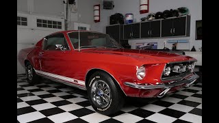 Mustang Fastback GT 1967 390 SCode Candy Apple Red  SOLD [upl. by Alliuqahs299]