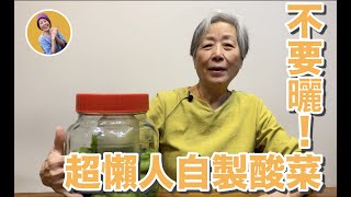 培仁蔬食媽媽懶人方法醃酸菜，不用曬太陽 [upl. by Rennie273]