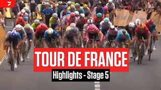 Tour de France 2024 Stage 5 Highlights [upl. by Yllier606]