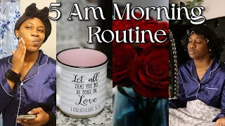 Simple 5AM Slow Morning Routine Mini Asmr Vlog  MinnieMyra [upl. by Nahttam]