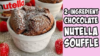 Nutella Soufflé Recipe shorts [upl. by Sharon]