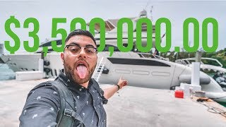 35 Million Miami Yacht Whats INSIDE [upl. by Anas]