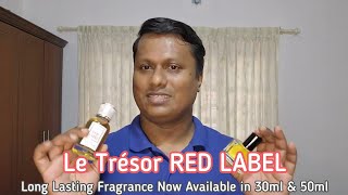 Le Trésor Red label Perfume Review in Malayalam Long Lasting Perfume For Men Under ₹1000 [upl. by Bunting]