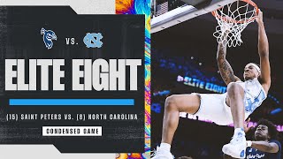 North Carolina vs Saint Peters  Elite Eight NCAA tournament extended highlights [upl. by Aruon]