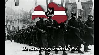 quotZem Mūsu Kājāmquot  Anthem of the 19th Latvian WaffenSS Division Educational documental purposes [upl. by Otrebcire]