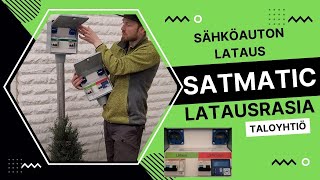 Satmatic latausrasia  Sähköauton lataus taloyhtiön lämpötolpasta [upl. by Macguiness735]