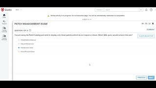 Qualys Patch Management Updated Exam Live Question amp Answers  Passed  qualy Qualys [upl. by Yatnahc]