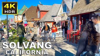 4K HDR Solvang California Walking Tour  2023 [upl. by Viehmann]