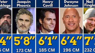 Celebrity Heights Ranked Shortest to Tallest Hollywood Stars [upl. by Esiuol346]