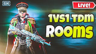 BGMI 1V1 TDM LIVE ROOMS  1VS1 LIVE TDM  TDM STREAK ROOMS [upl. by Aylatan660]